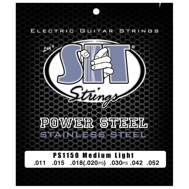 Encordoamento Para Guitarra SIT 011 Power Steel Stainless Medium Light PS1150