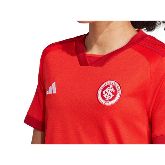 Camisa Feminina Adidas Internacional 1 2022/2023 HA8469 - Vermelho