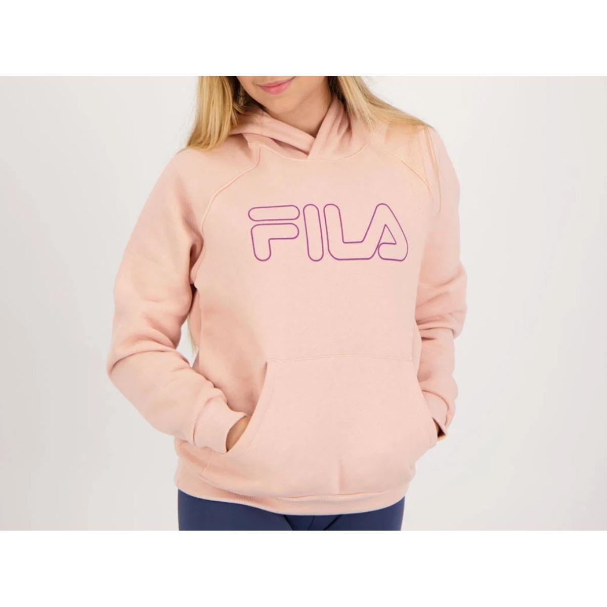 Moletom fila hot sale rosa