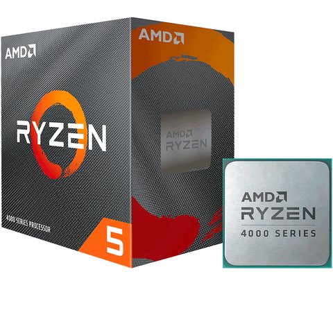 PROCESSADOR AMD RYZEN 5 4600G 3.7GHz (TURBO 4.2GHz) 8MB CACHE AM4 100-100000147BOX 