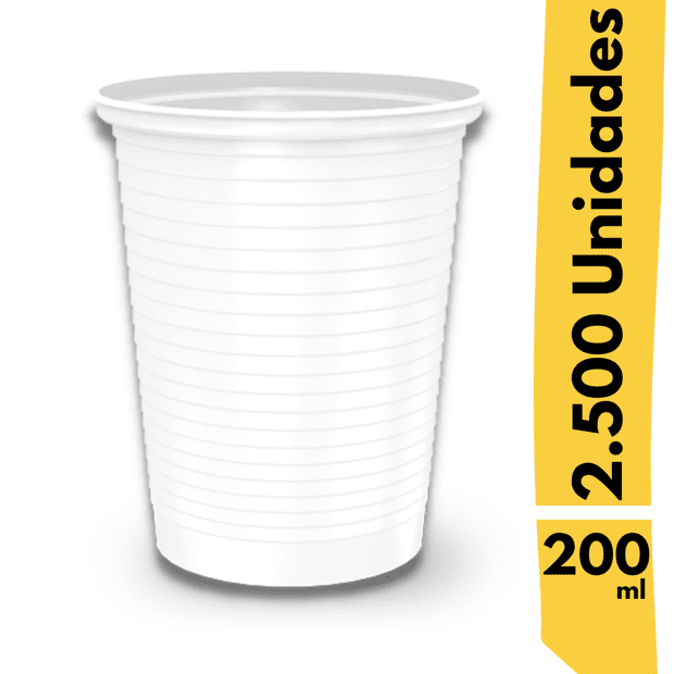 Copos Descartáveis Transparentes 200ml com 100 unidades Minaplast