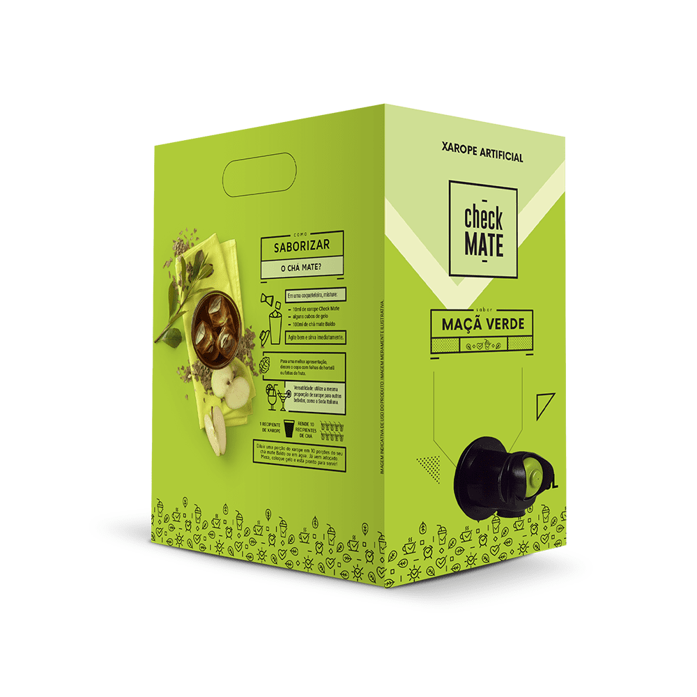 Xarope Artificial Sabor Maçã Verde 3L