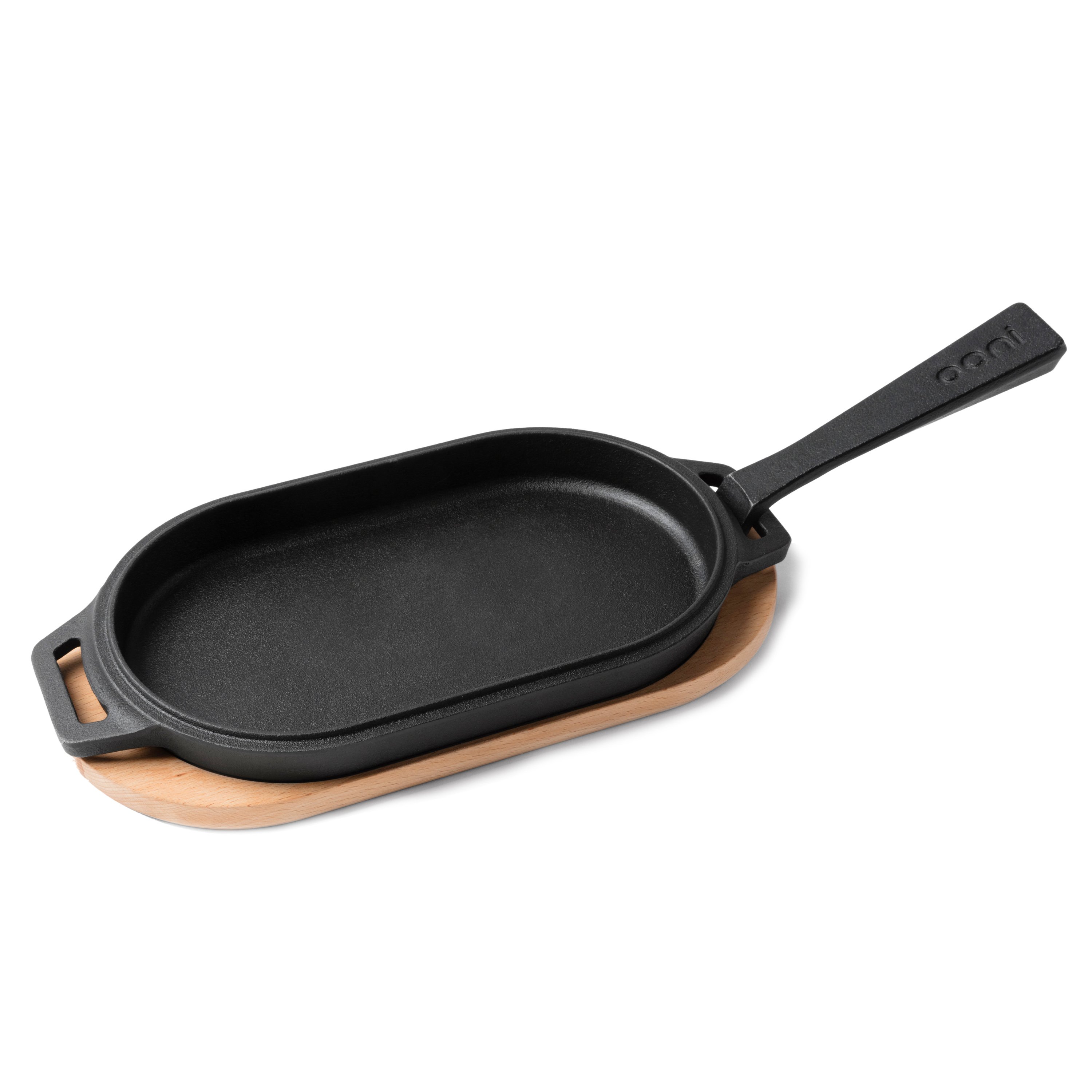 Chapa de Ferro Fundido Ooni Sizzler com base de Madeira