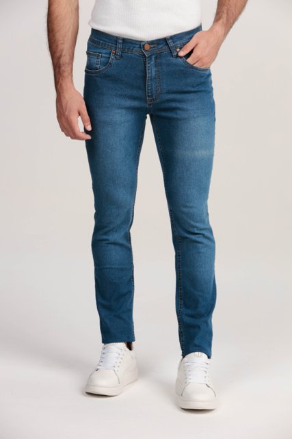 Jeans Masculino CalÃ§as Jeans Para Homens CALÇA JEANS SKINNY AZUL