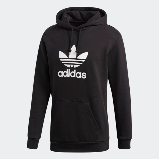 adidas originals trefoil cropped moletom com capuz sweatshirt