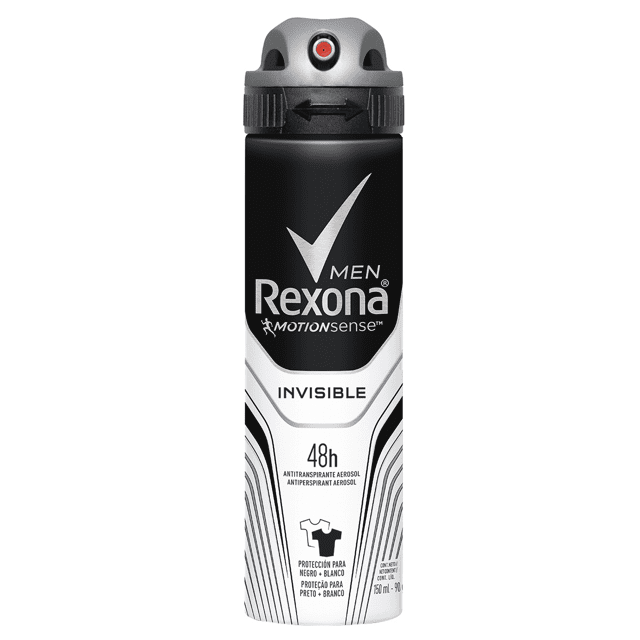 Desodorante Aerosol Rexona Motion Sense Invisible Original Masculino 150ml/90g