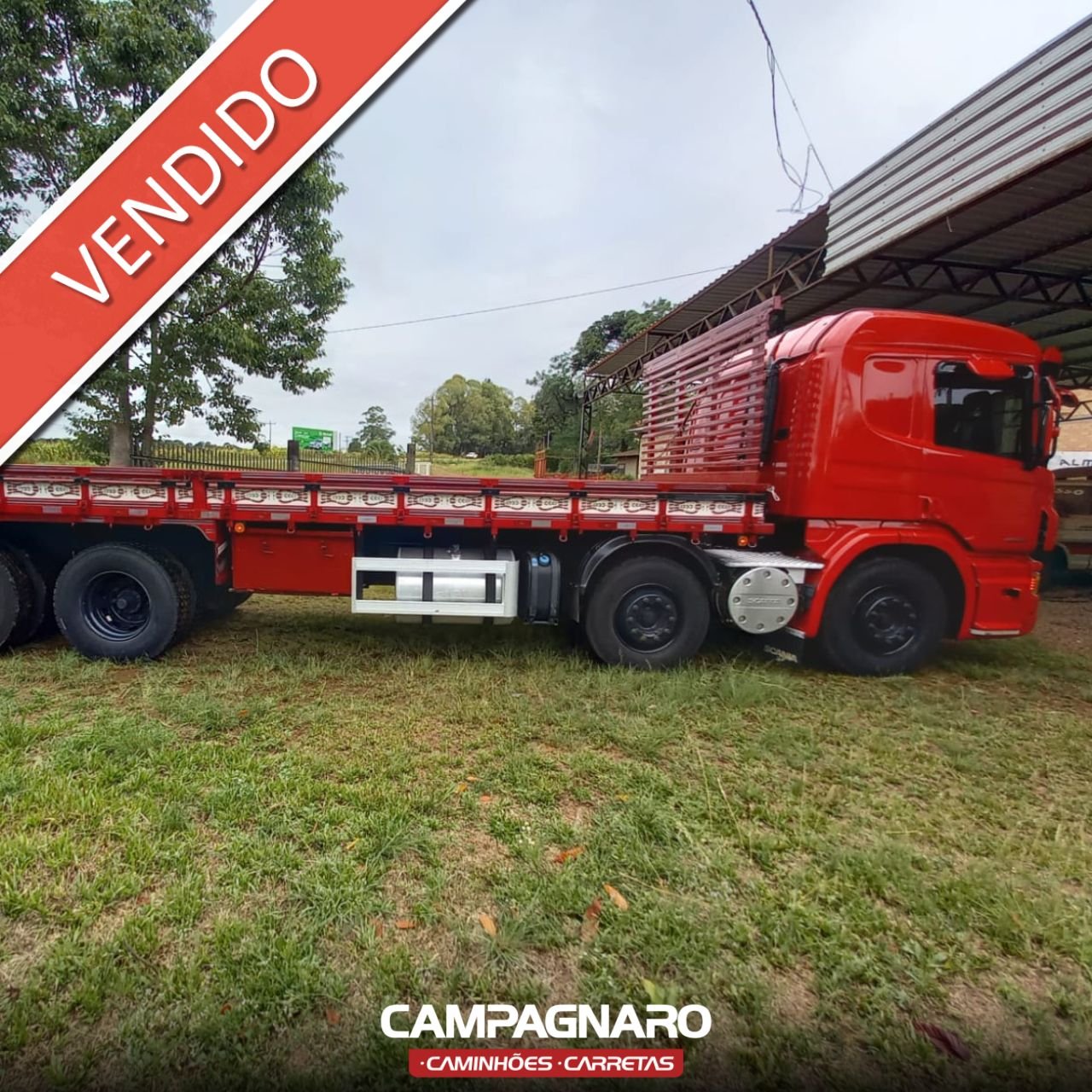 Caminhão Scania P 310 Bitruck Vermelho - 2013 (Vendido) | Campagnaro
