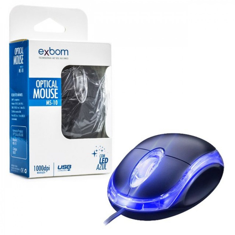 MOUSE USB EXBOM MS-10 | GRUPO YMA