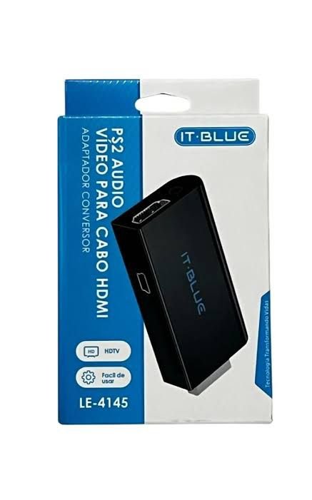 ADAPTADOR CONVERSOR PS2 AUDIO VIDEO PARA CABO HDMI LE-4145 | GRUPO YMA