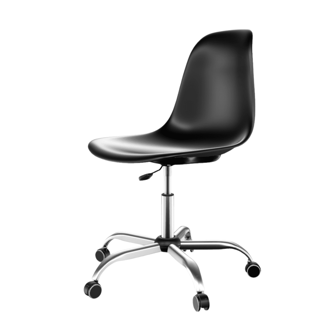 CADEIRA EAMES OFFICE CROMADO | GRUPO YMA