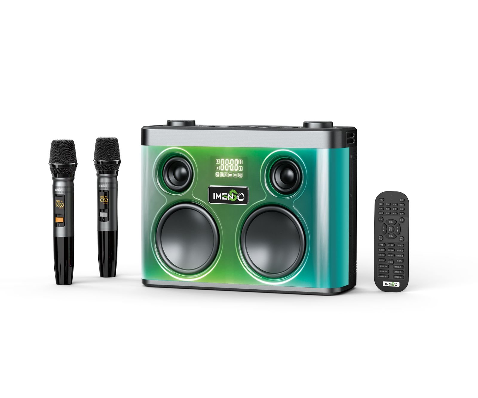 CAIXA DE SOM IMENSO CONJUNTO DE BATERIA 200W 2 MIC SEM FIO IMS-X58