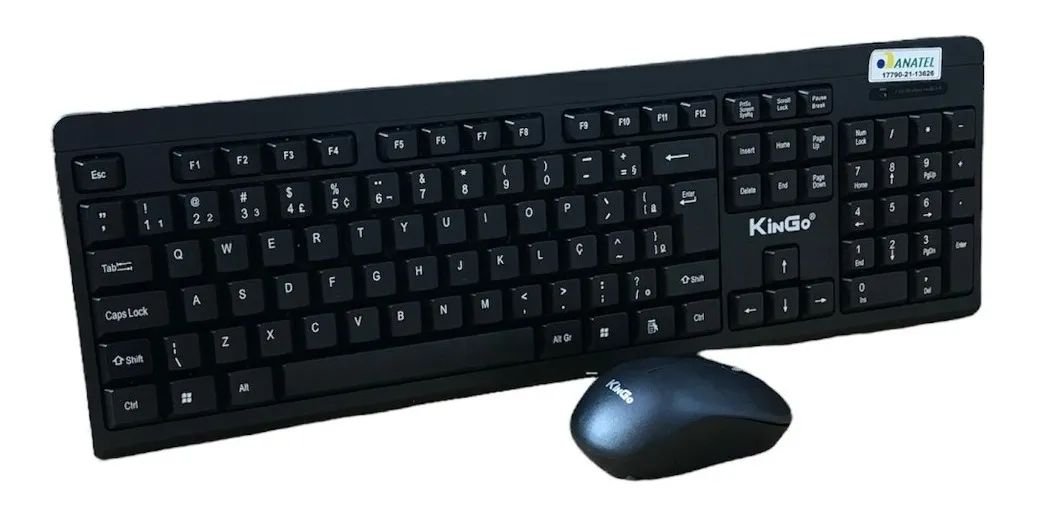 TECLADO E MOUSE SEM FIO KINGO WX101 GRUPO YMA