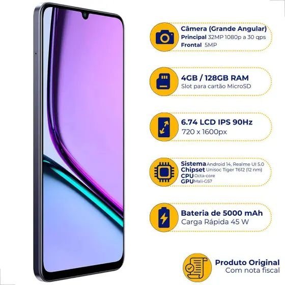 CELULAR REALME NOTE 60 4GB RAM 128GB ROM | GRUPO YMA