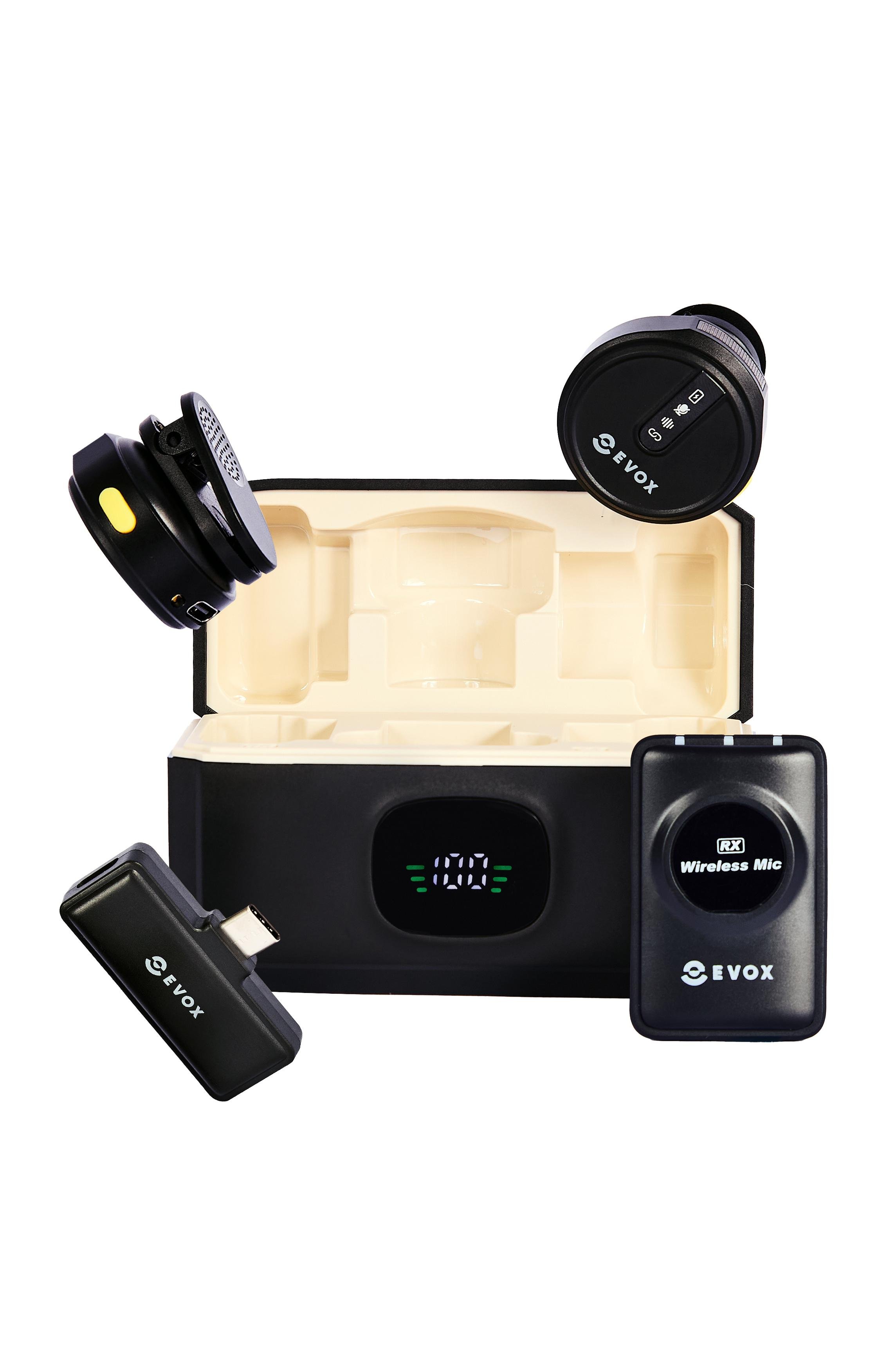 MICROFONE LAPELA WIRELESS EVOX DUODOT CAMERA/USB-C/LIGHTNING