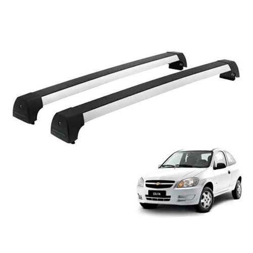 RACK LONG LIFE SPORT ALUM. PRATA P/ CHEVROLET CELTA - 2/4 PORTAS (ACs ...