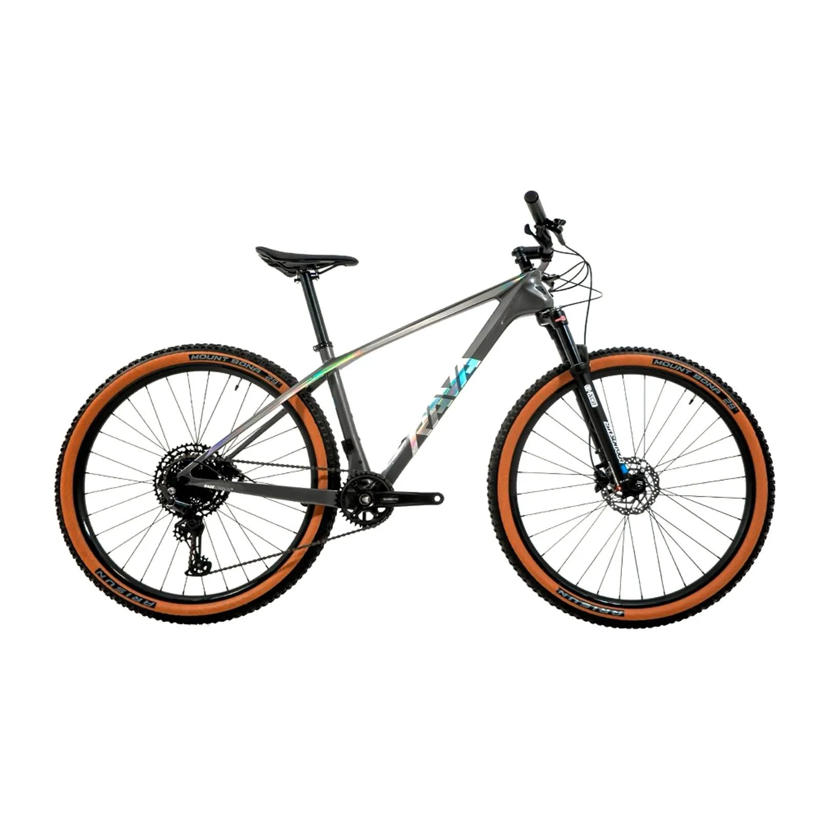 BICICLETA 29 RAVA RAGE SHIMANO DEORE 12V SUNTOUR XCR32 2024