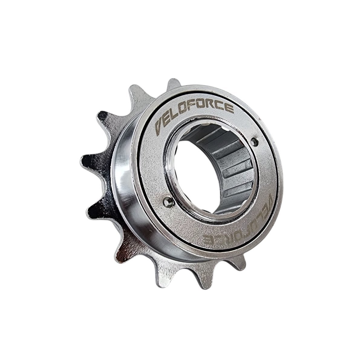 PINHÃO RODA LIVRE CATRACA VELOFORCE SINGLE 14T BMX ROSCA CROMADA