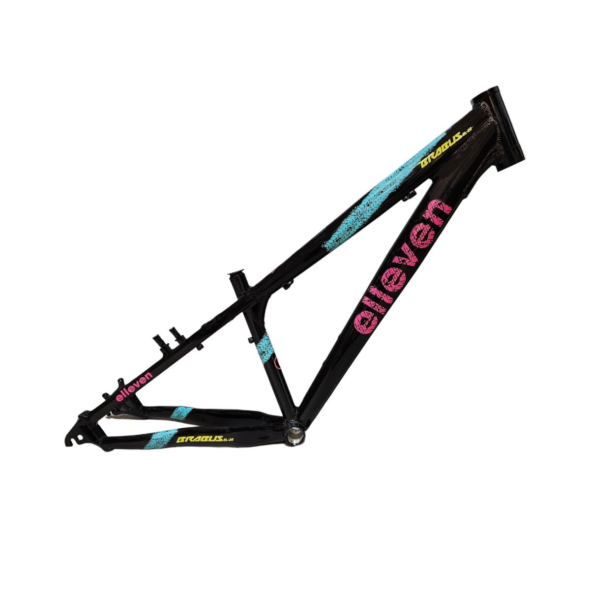 QUADRO FREERIDE 26X13,5 PRETO/ROSA/AZUL | Pedalokos Bike Shop