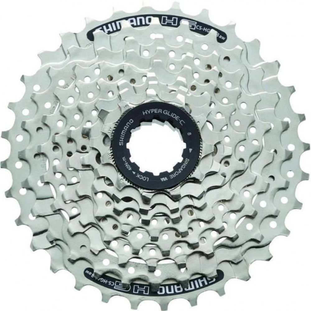 CASSETE 8V SHIMANO CLARIS HG41 11/30D (ACSHG418130) - PRATA