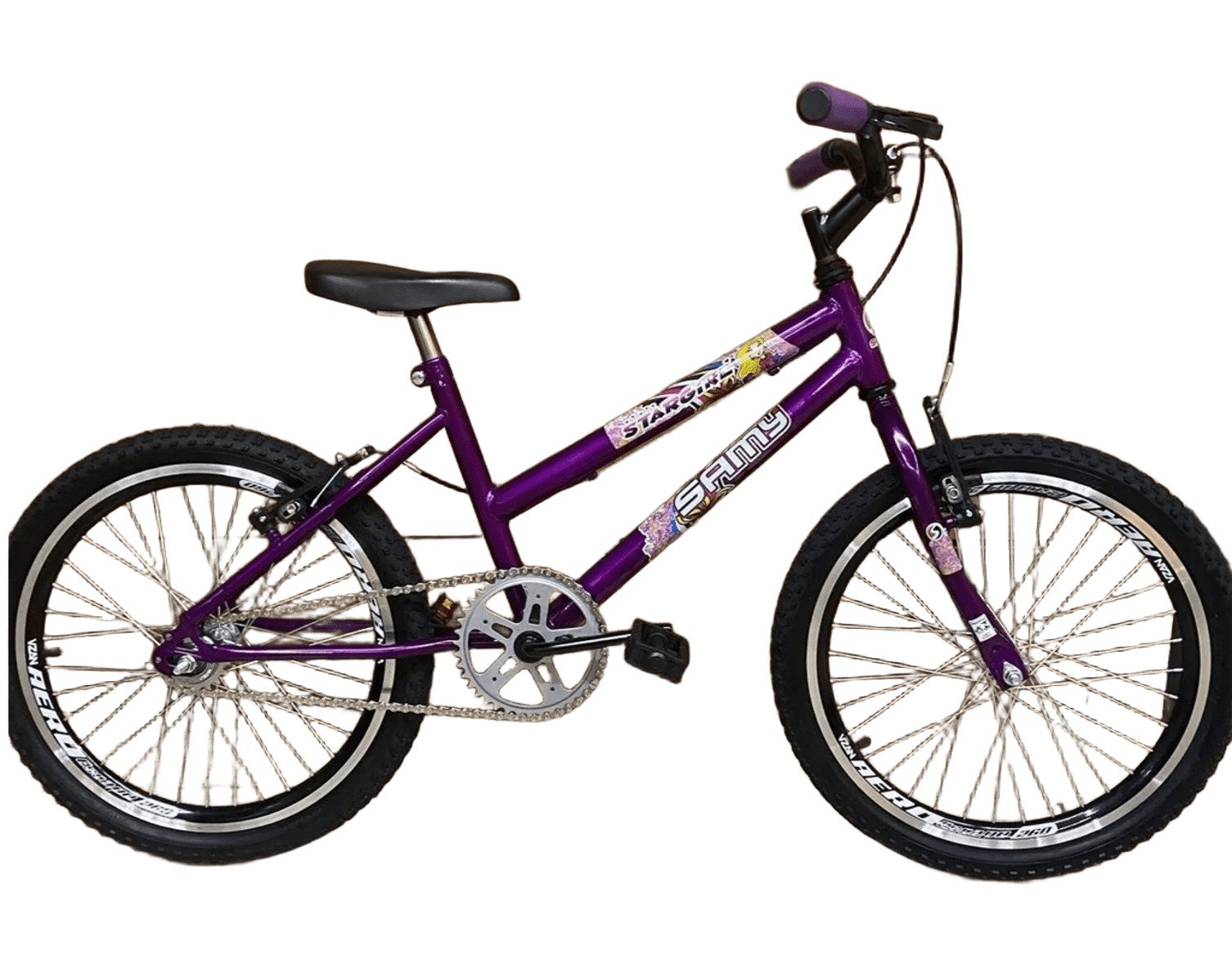 BICICLETA ARO 20 SAMY FEMININA - ROXO | Pedalokos Bike Shop