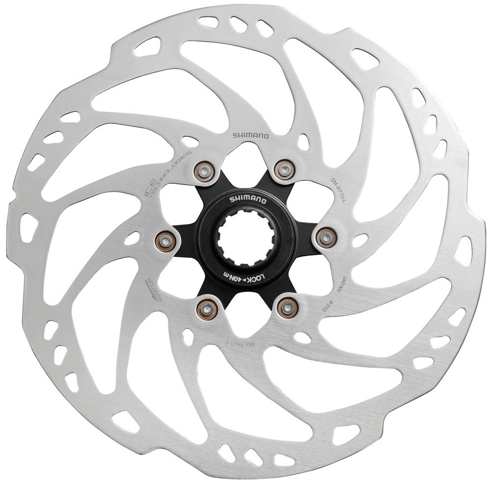ROTOR DE FREIO A DISCO SHIMANO C. LOCK GRX RT70 ICE TECH 203mm
