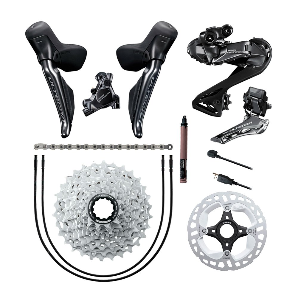 GRUPO SHIMANO ULTEGRA DI2 R8170 2X12V C/ DISCO S/ PDV | Pedalokos