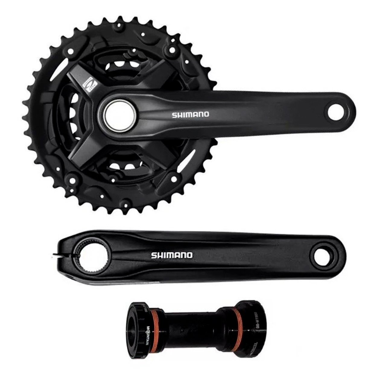 Pédalier Shimano Altus FC-MT210-B2 Double Plateau 36-22 Dents - Bras 170 Mm - Neuf