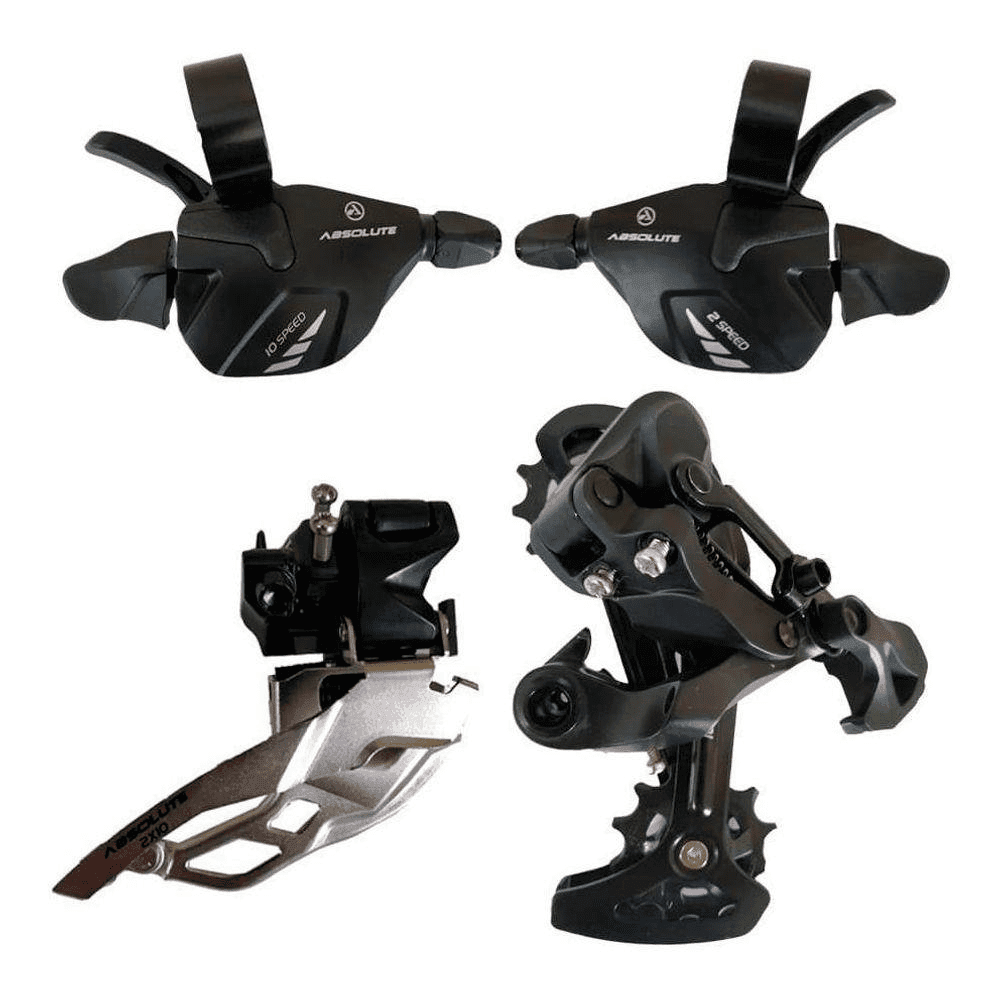 KIT CÂMBIOS E ALAVANCAS ABSOLUTE A7 WILD 2X10V | Pedalokos Bike Shop