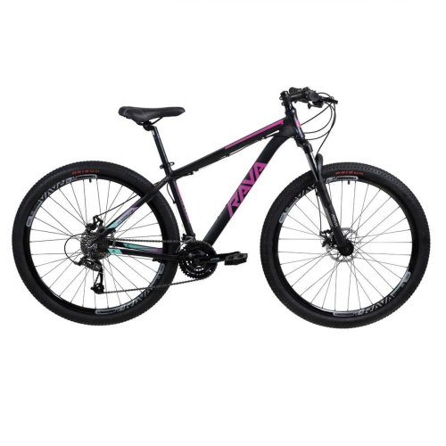 Bicicleta Rava Pressure Disc H Aro 29 Susp. Dianteira 24 Marchas - Azul/rosa