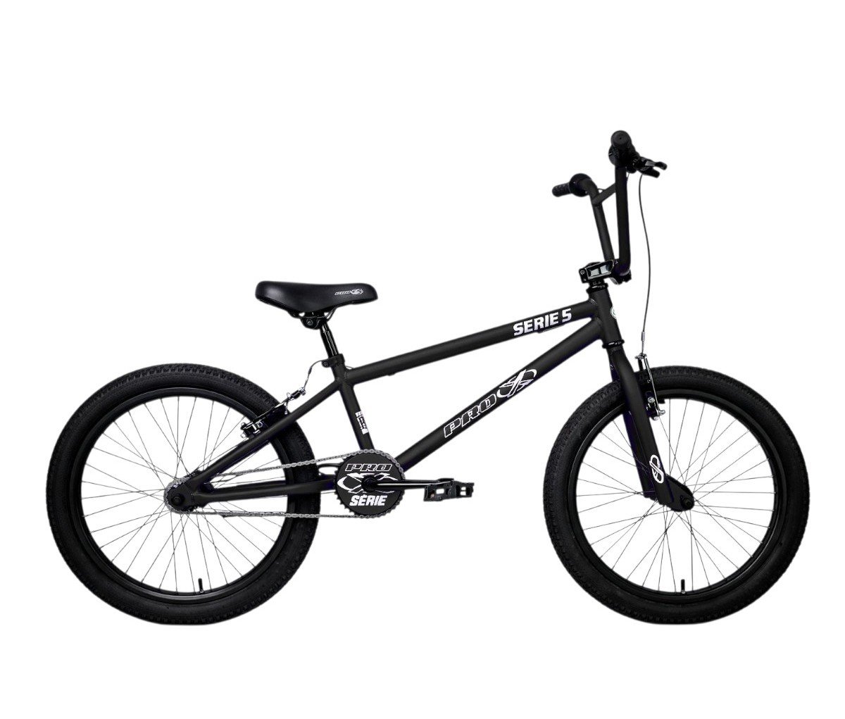 BICICLETA ARO 20 PRO-X BMX SERIE 5 PRETO ACETINADO | Pedalokos