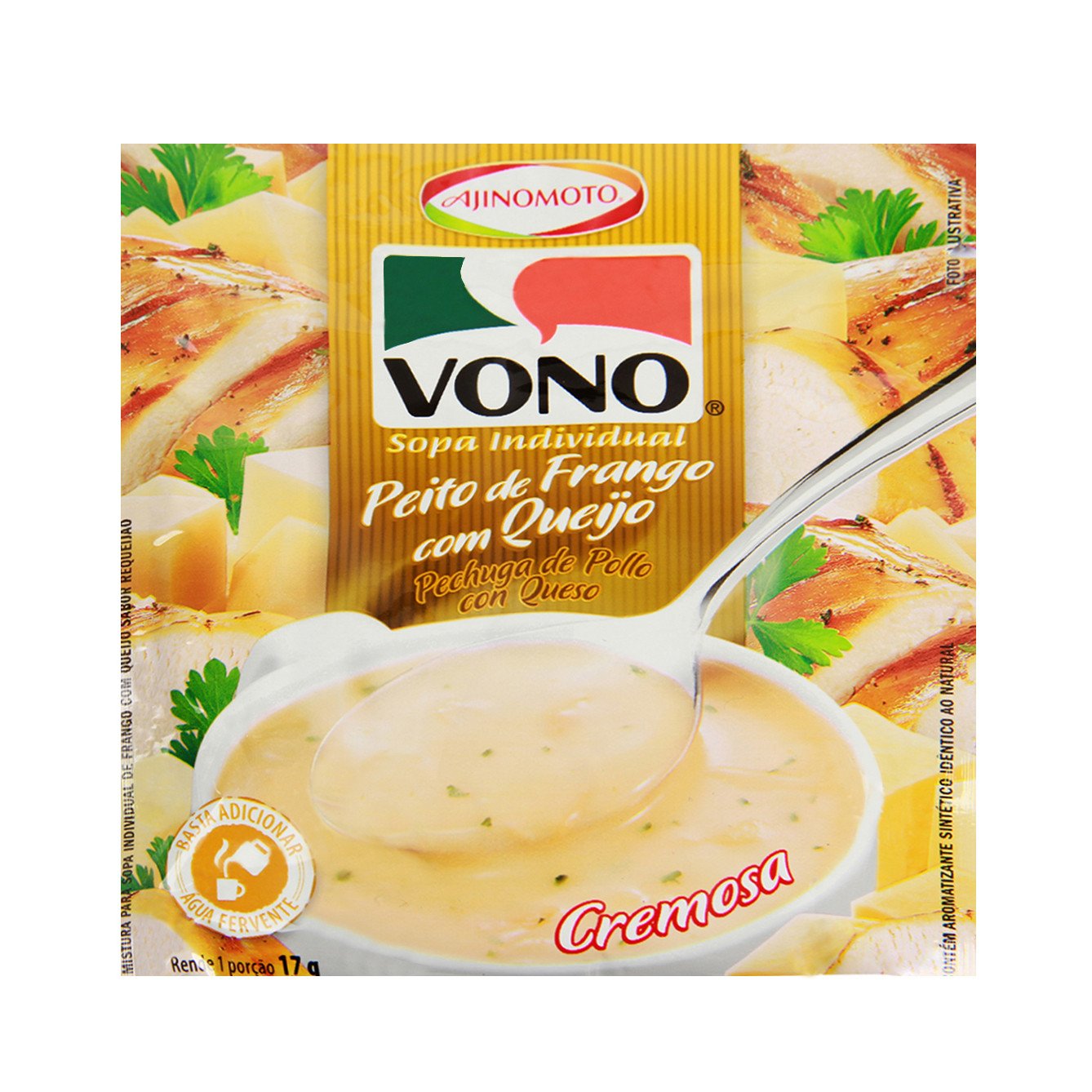 Sopa Cremosa de Peito de Frango com Queijo Vono 17g | Super Parceiro  Sapiranga