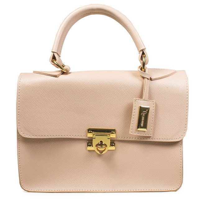 cream top handle bolsa