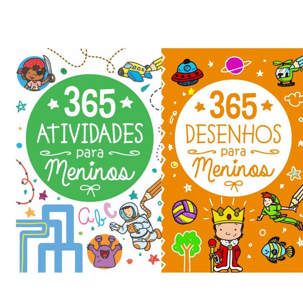 365 ATIVIDADES E DESENHO PARA COLORIR - MENINOS - ON LINE - Raul Livros