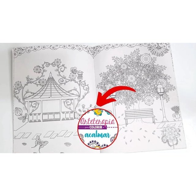 Livro de Arteterapia para Colorir e Relaxar 1 Unidade