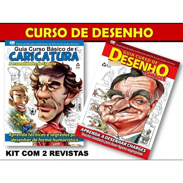 Livro Guia Curso Básico de Desenho Charges em ebook e epub