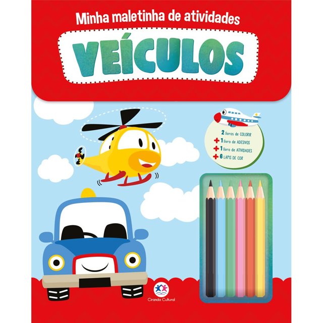 Livro para Colorir Maleta - Carros - Dokassa Distribuidora