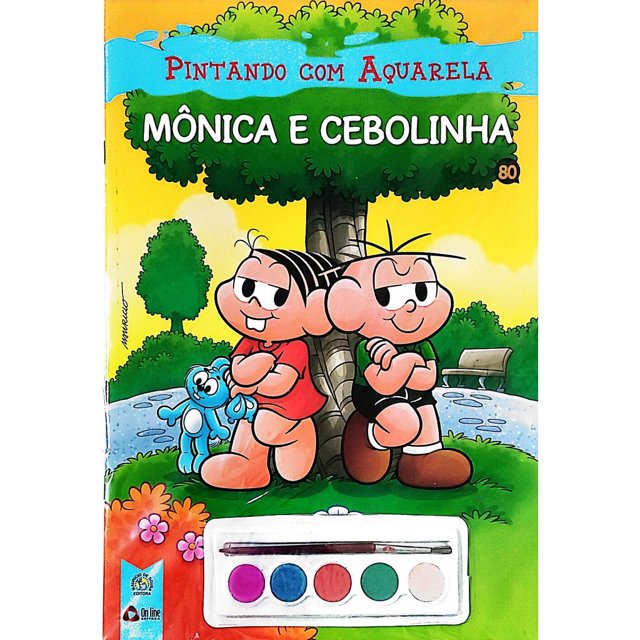 Turma Da Mônica Livro Para Pintar Com Aquarela - Cascão