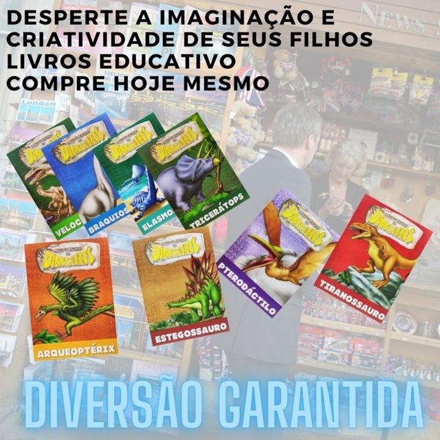 Livro Superkit Conhecendo os Dinossauros Editora Rideel - nivalmix