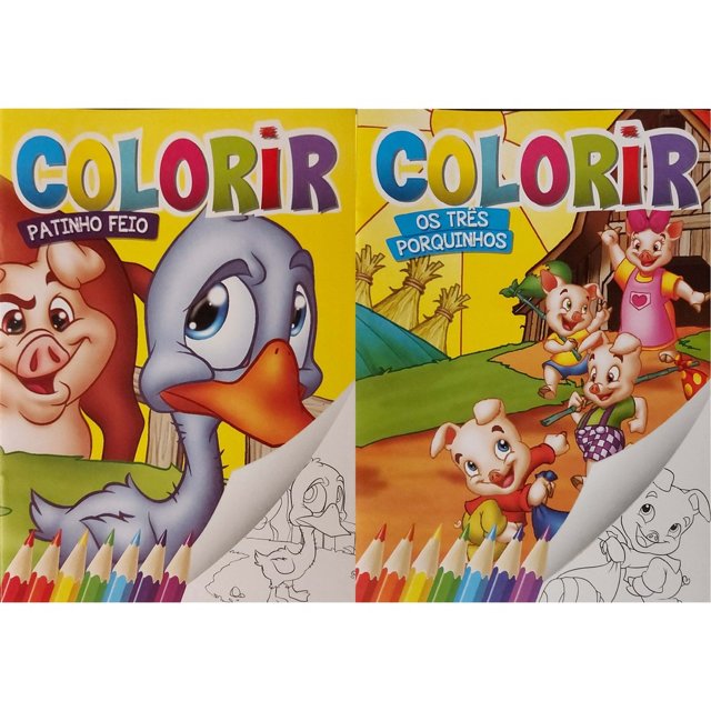 Livro Para Colorir Coleção Clássicos 08 Un Promoção Oferta