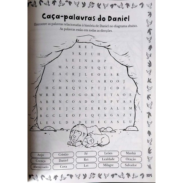 Histórias da Bíblia - Livro de Atividades Infantil - Passatempos, jogos dos  erros, caça-palavras, desenhos para colorir