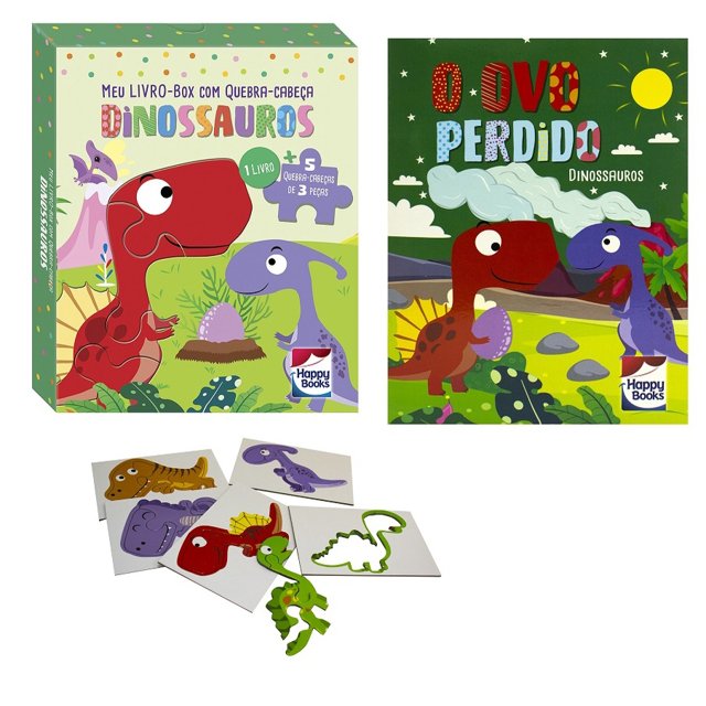 Livro quebra-cabeça - Os Dinossauros