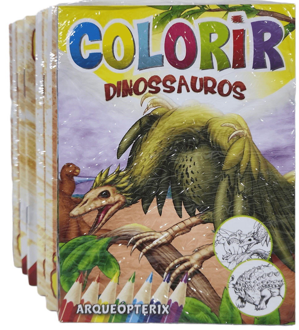 Livro Colorir - 111 Desenhos Dinossauros - Dokassa Distribuidora