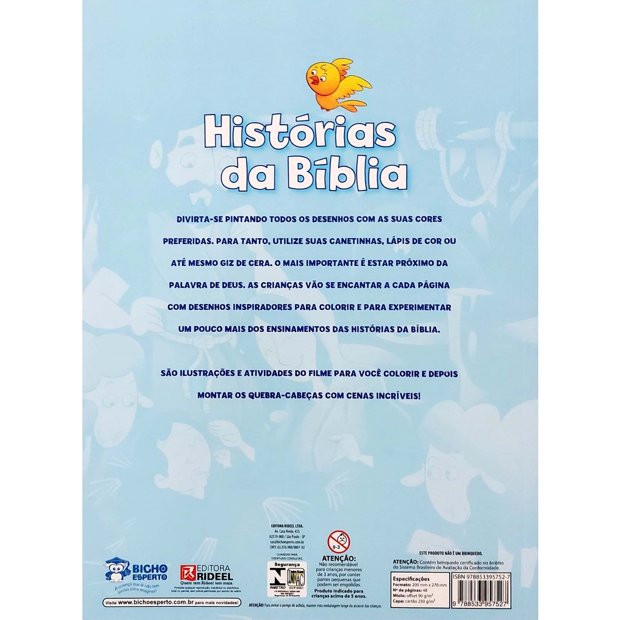 Histórias Da Bíblia Atividades E 4 Quebra Cabeça - Livraria Ebeneze