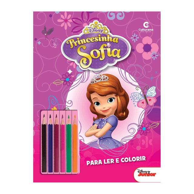 Livro Ler e Colorir - Princesas da Disney - 1 unidade - Culturama