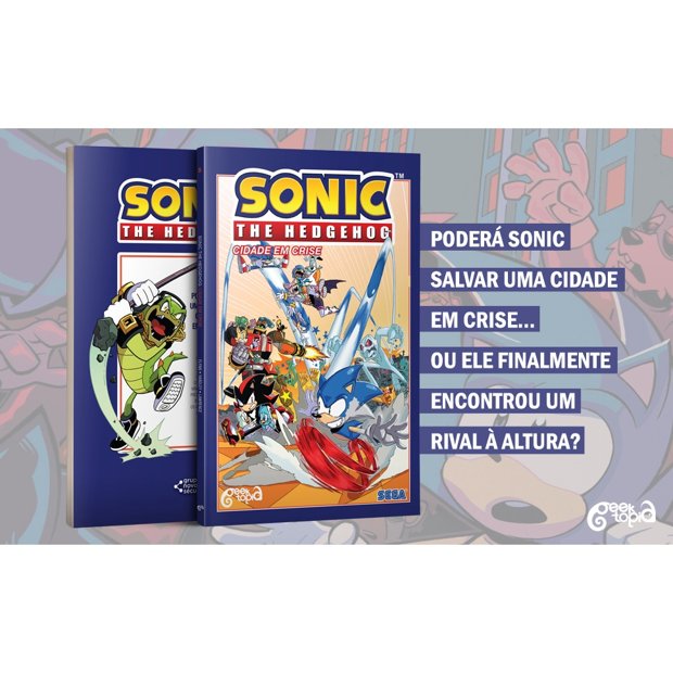 Sonic the hedgehog - volume 5: cidade em crise ( acompanha poster E marcado  em Promoção na Americanas