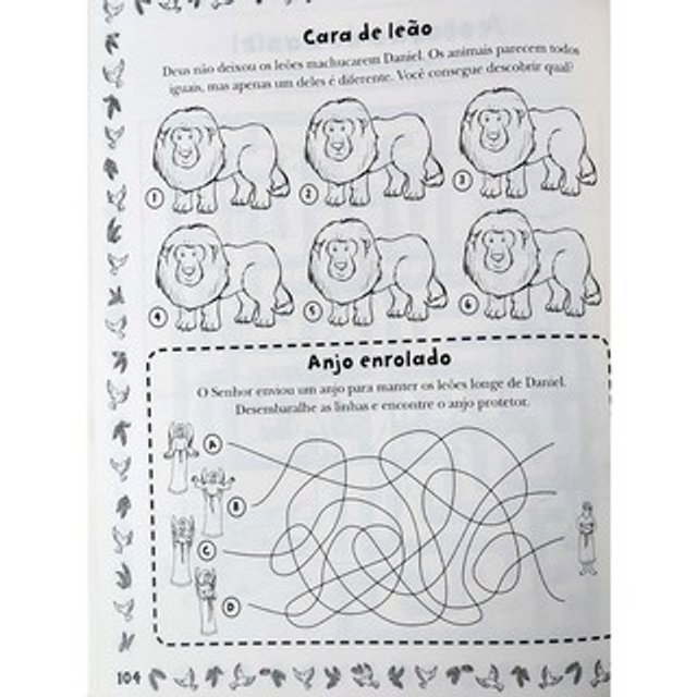 Histórias da Bíblia - Livro de Atividades Infantil - Passatempos, jogos dos  erros, caça-palavras, desenhos para colorir