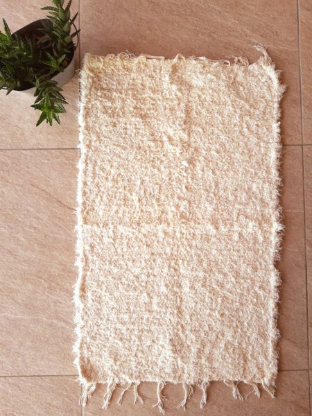 Tapetinho liso felpudo em algodão - 50cm x 80cm