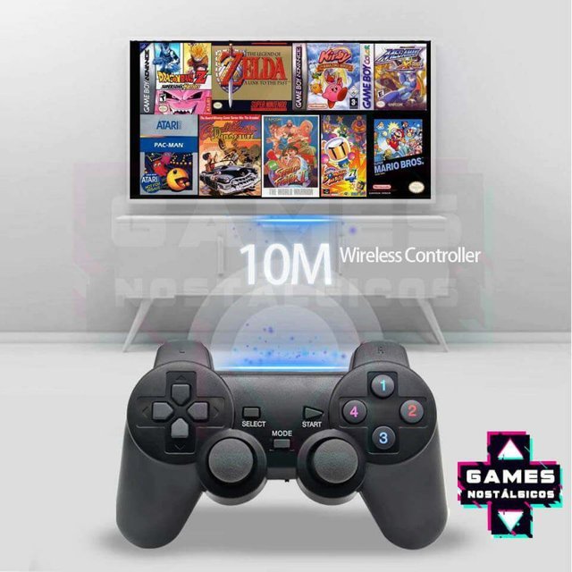 CONSOLE - GAME STICK COM 3500 JOGOS (CONTROLES COM FIO)