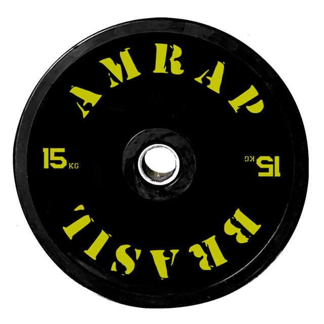 Anilha Bumper Plate 15kg AMRAP Brasil