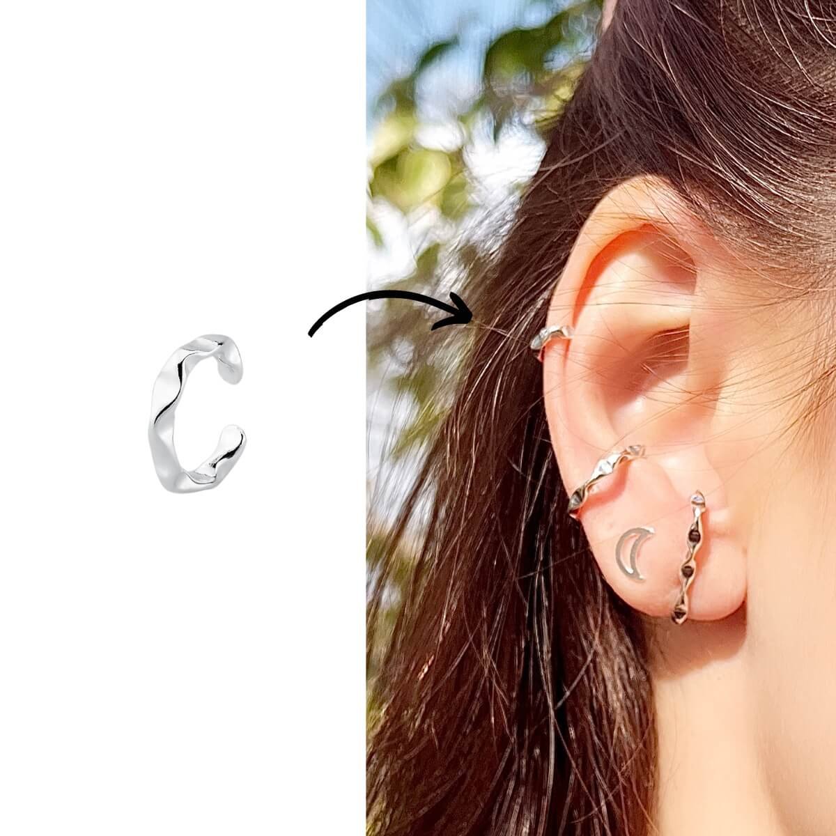 PIERCING HELIX OU SEGUNDO FURO EM PRATA 925 - 1 PAR